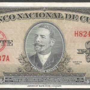 Cuba - 20 Pesos P-80b (1958)