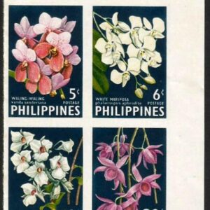 Filipinas: Orquídeas (block de 4 Imperforadas)