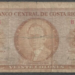 Costa Rica - 20 colones (1970) Serie B