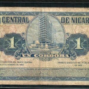 Nicaragua - 1 Córdoba (1962) - escaso