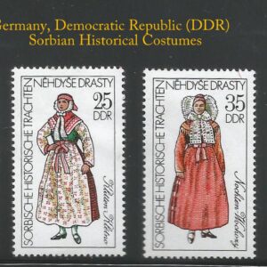 República Democrática Alemana - Sorbian Historical Costumes (1977)