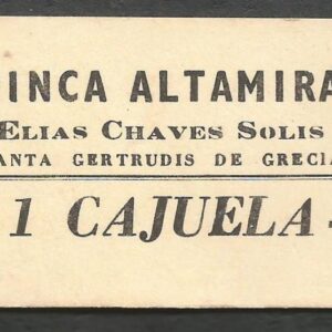 Elías Cháves Solís - Finca Altamira, Santa Gertrudis de Grecia