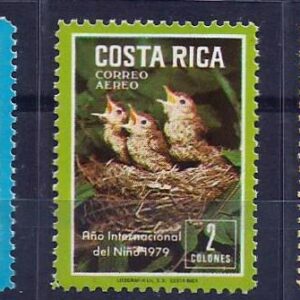 Costa Rica - Año Internacional del Niño (1979). Zorzal común