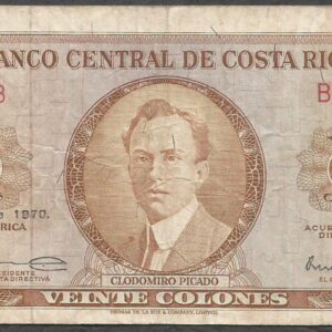 Costa Rica - 20 Colones (1970)