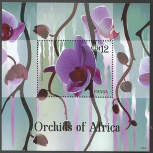 Ghana (2014) Butterflies Orchids of Africa