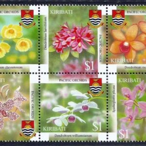 Kiribati - Orquídeas del Pacífico (Block de 10 stamps - 614-623)