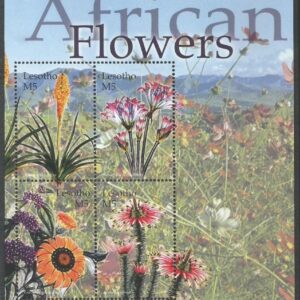 Lesotho - African Flowers (MS 1872-1875)
