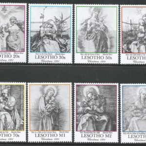 Lesotho (1991) - Durer Christmas Art #851-858