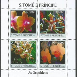S. Tomé e Príncipe - Orquídeas (MS 2640 - 2643)