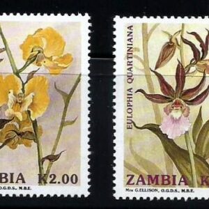 Zambia (1991) African Orchids #566 -569