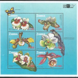 Zambia (2000) Orchids and Birds