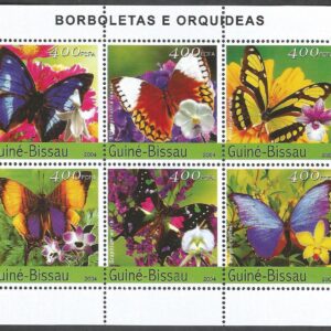 Guiné-Bissau Mariposas y Orquídeas (2004)