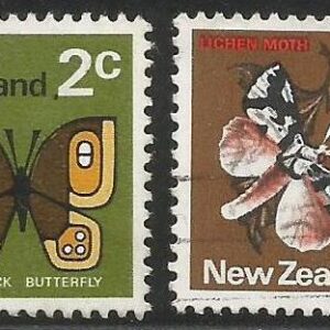 Nueva Zelanda - Mariposas (Serie Definitives 1970-1976)