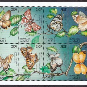 República de Malí (1997) Flores y mariposas