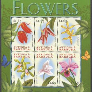 Antigua y Barbuda - Flores del Caribe (2000) AG 3161-3166