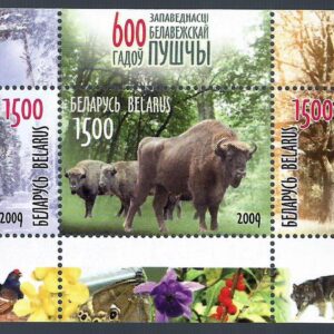 Bielorusia (2009) VI Centenario de la reserva natural Belovezhskaya Puscha 805-807