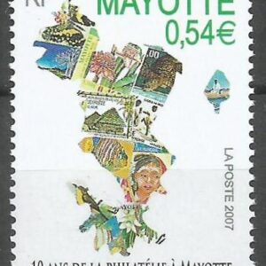 Mayote - 10 años de la reanudación de sellos de Mayotte (2007)