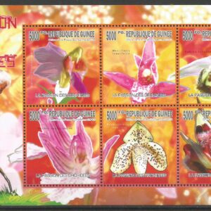 República de Guinea (2010) La pasión por las Orquídeas 7551-7556