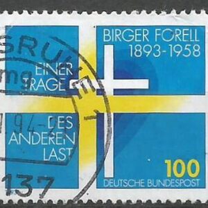 Alemania - Centenario del nacimiento de Birger Forell, Sacerdote  y Teólogo Sueco (1993)