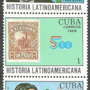 Cuba - Historia Latinoamericana. Escritores y orquídeas (1989)