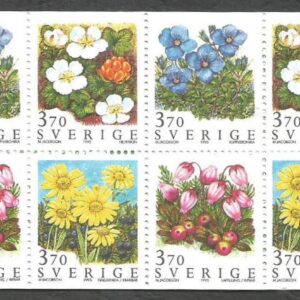 Suecia - Flores de las Montañas (1995) 1885-1888 Booklet