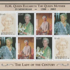 Dominica - H.M. Queen Elizabeth The Queen Mother in Memorian (2002)