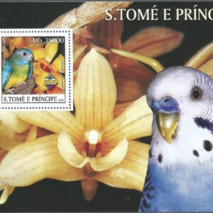 S. Tomé e Príncipe - Flores y pájaros (2003) MS 2148