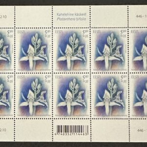 Estonia - Satirión blanco. Platanthera bifolia. (hoja)