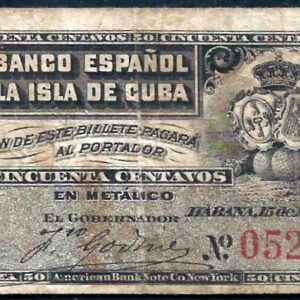 Cuba - 50 Centavo Cubano (1896)