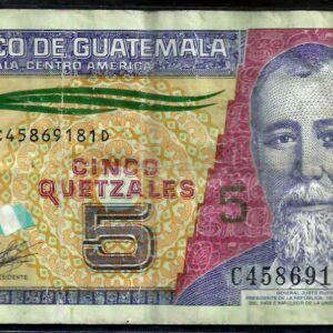 Guatemala -  5 Quetzales (2010)