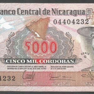 Nicaragua - 5000 córdobas (1985) UNC