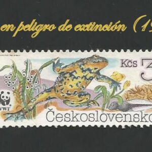 Checoslovaquia - Anfibios en peligro de extinsión (1989)
