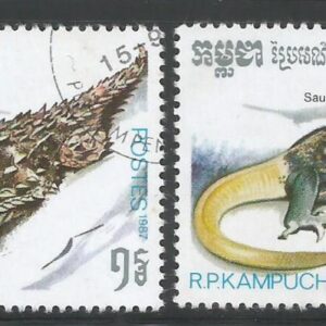 Camboya - Reptiles (1987)