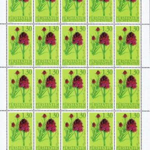 Liechtenstein - Orquídeas (2002) Orquídea vainilla negra