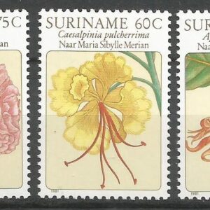 Suriname - Flores (1981) Pinturas de María Sibylle Merian