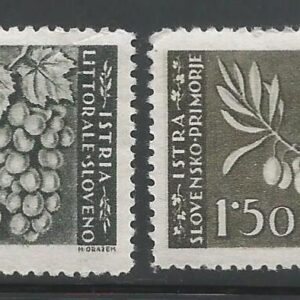 Yugoslavia - Emisiones para Istria y Costa eslovena (1946)
