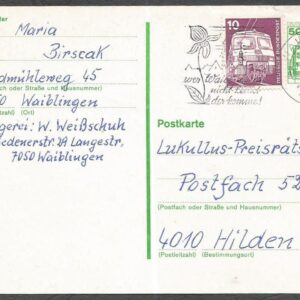 Alemania - Carta de Waiblingen a Hilden (1982)