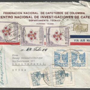 Colombia - Carta remitida a Suiza (1948)